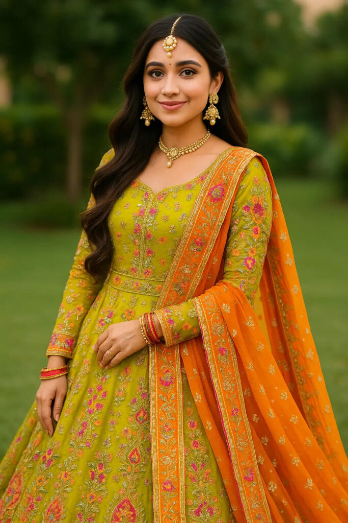 Lightweight Ethnic Outfits 2025 for Mehndi Lightweight-Ethnic-Outfits