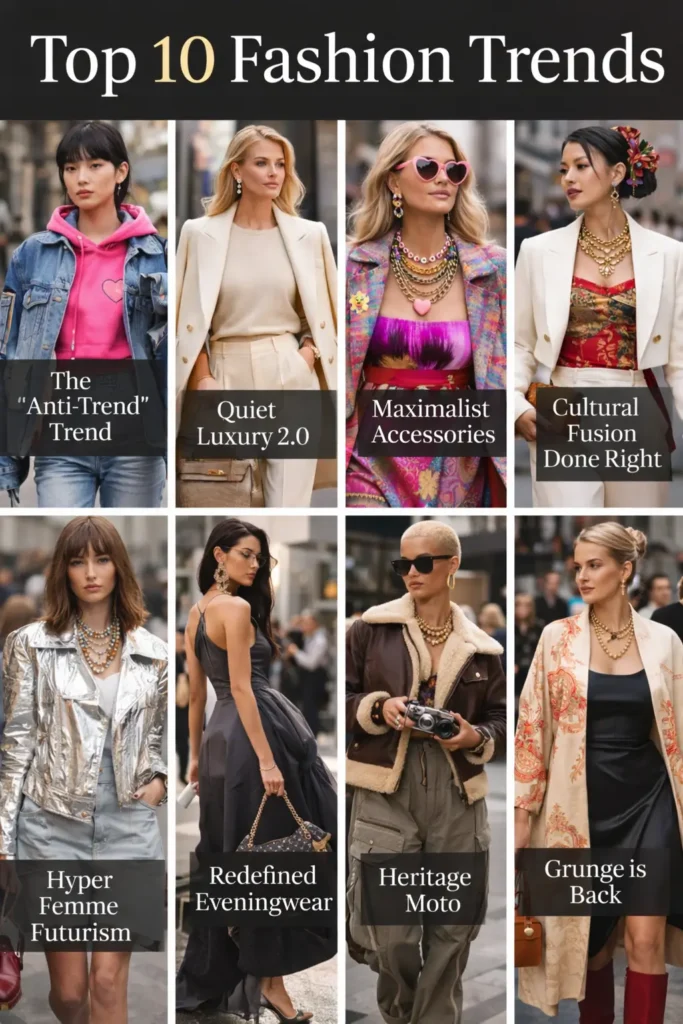 Fashion Trends 2026: Top 10 Looks Fashion Trends 2026